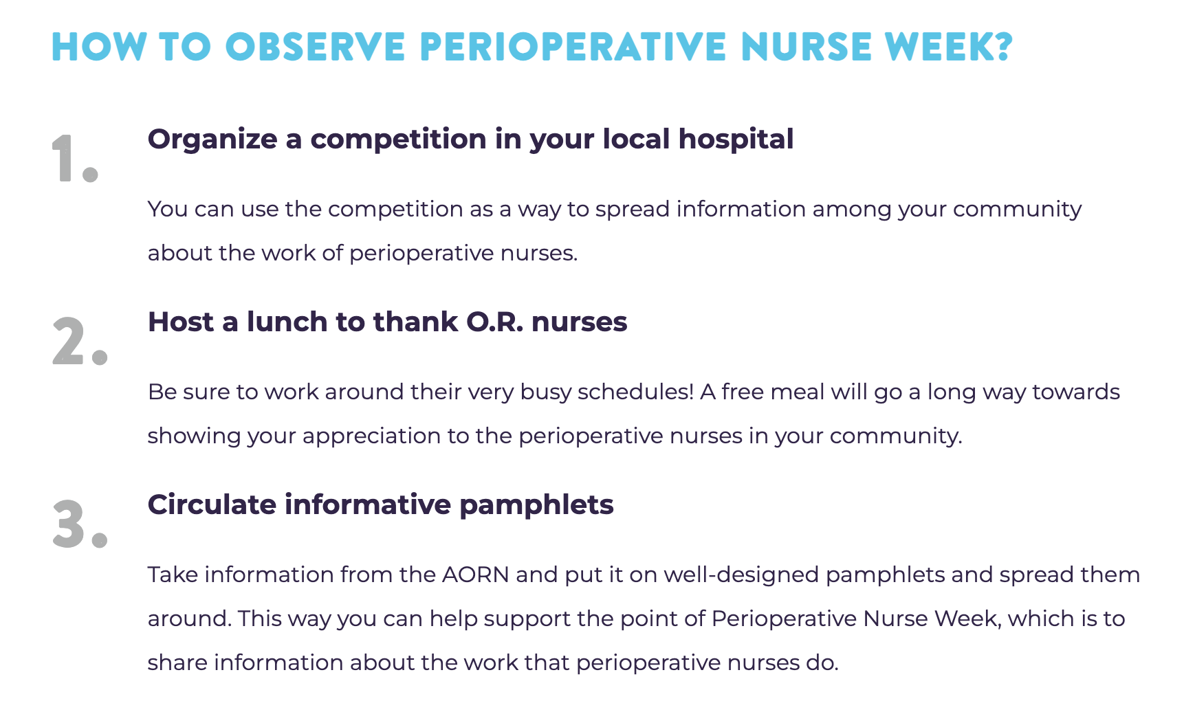 Perioperative Nurses Week